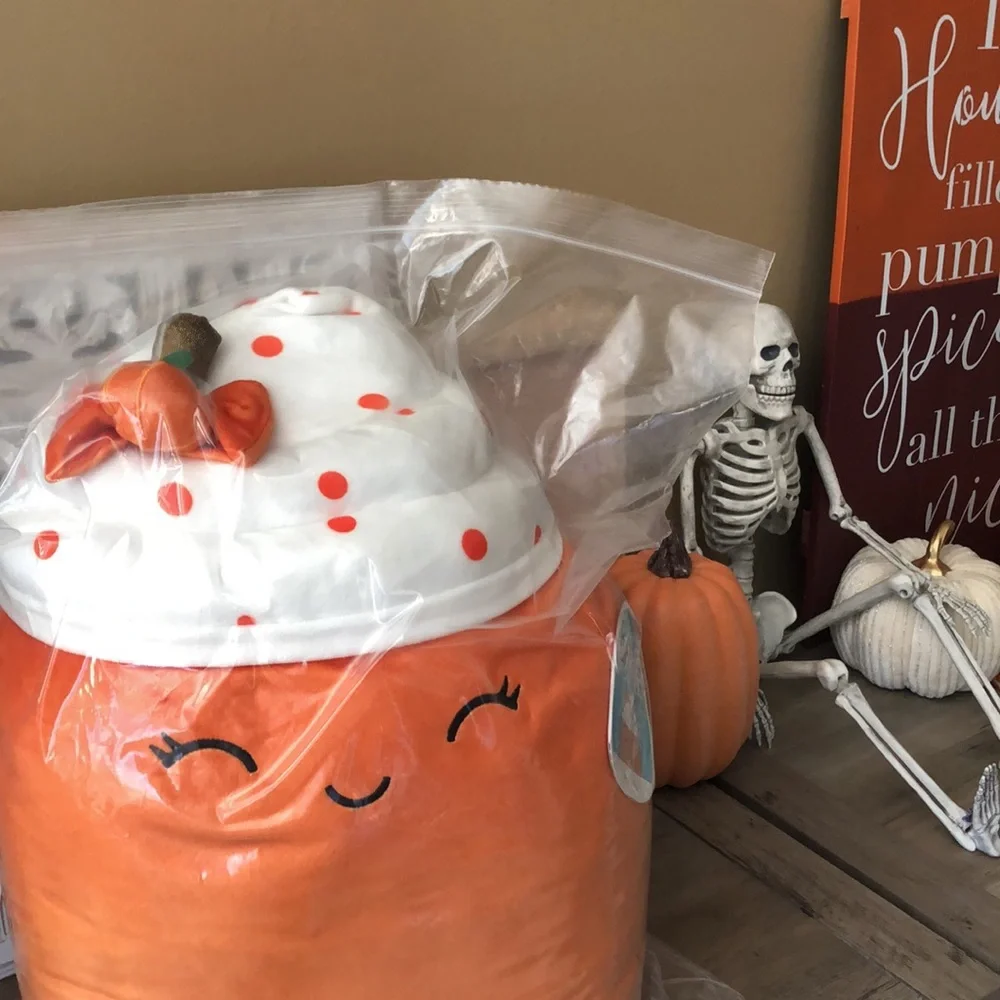Squishmallows Official Kelly Toy Kendla The Pumpkin Spice Latte Ultrasoft Plush